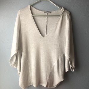 Silver blouse from Zara